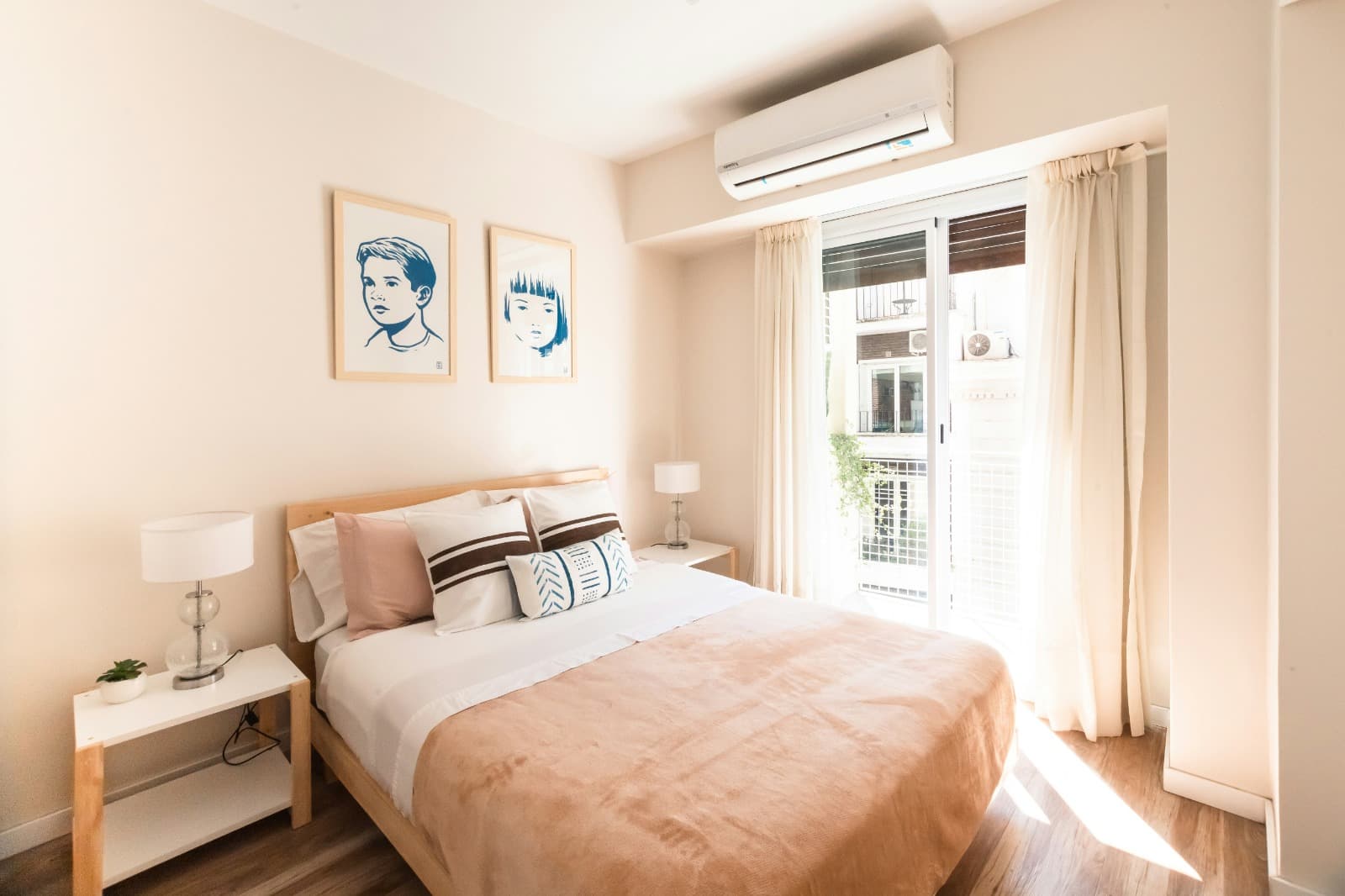 Bright Artistic Bedroom with Inviting Decor